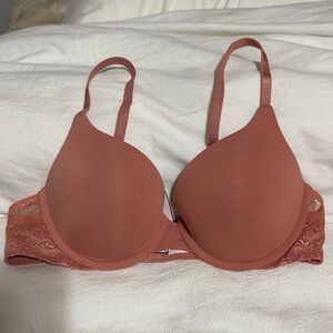Victoria's Secret Lace Accent Bra in Terracotta